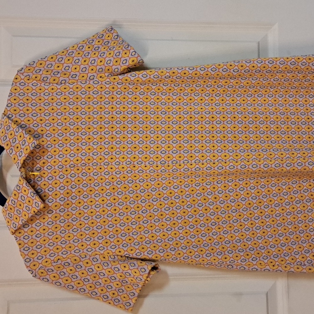Tyler Boe Yellow and Blue Mini Dress - Picture 5 of 6